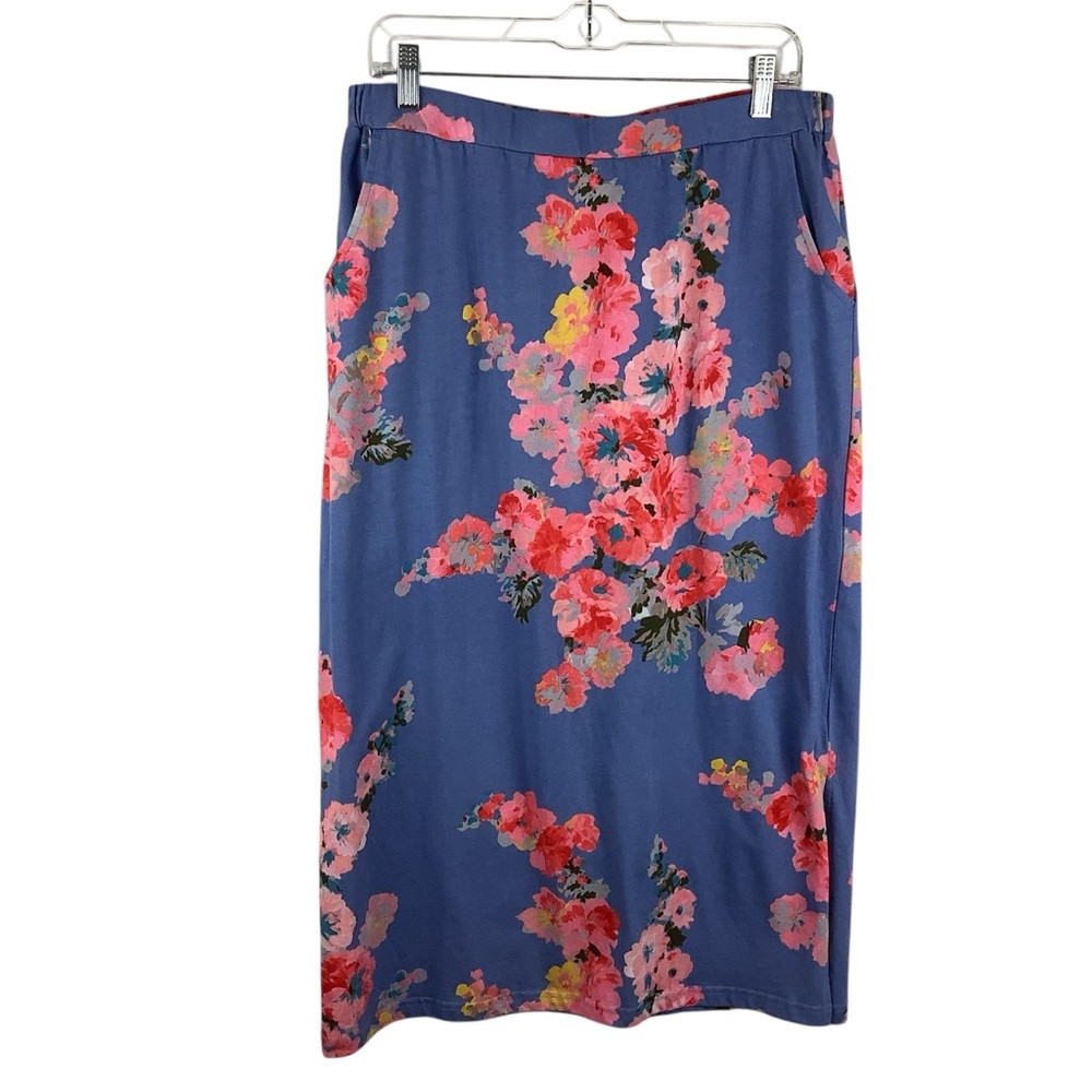 NWT Joules Amara Floral Jersey Midi Skirt Size 10